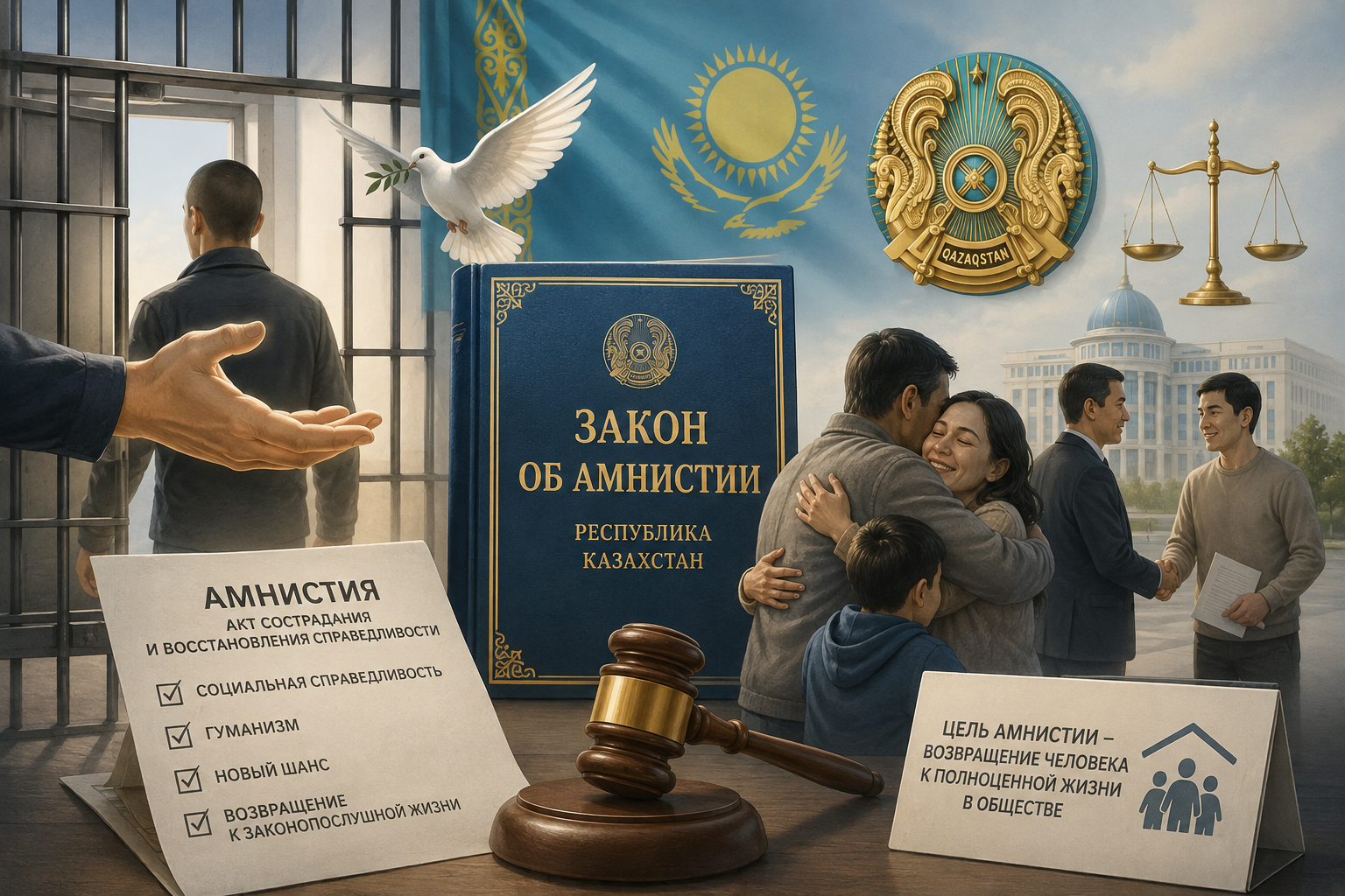 В Костанайской области амнистии подлежат 314 осужденных и 340 человек, состоящих на пробационном контроле