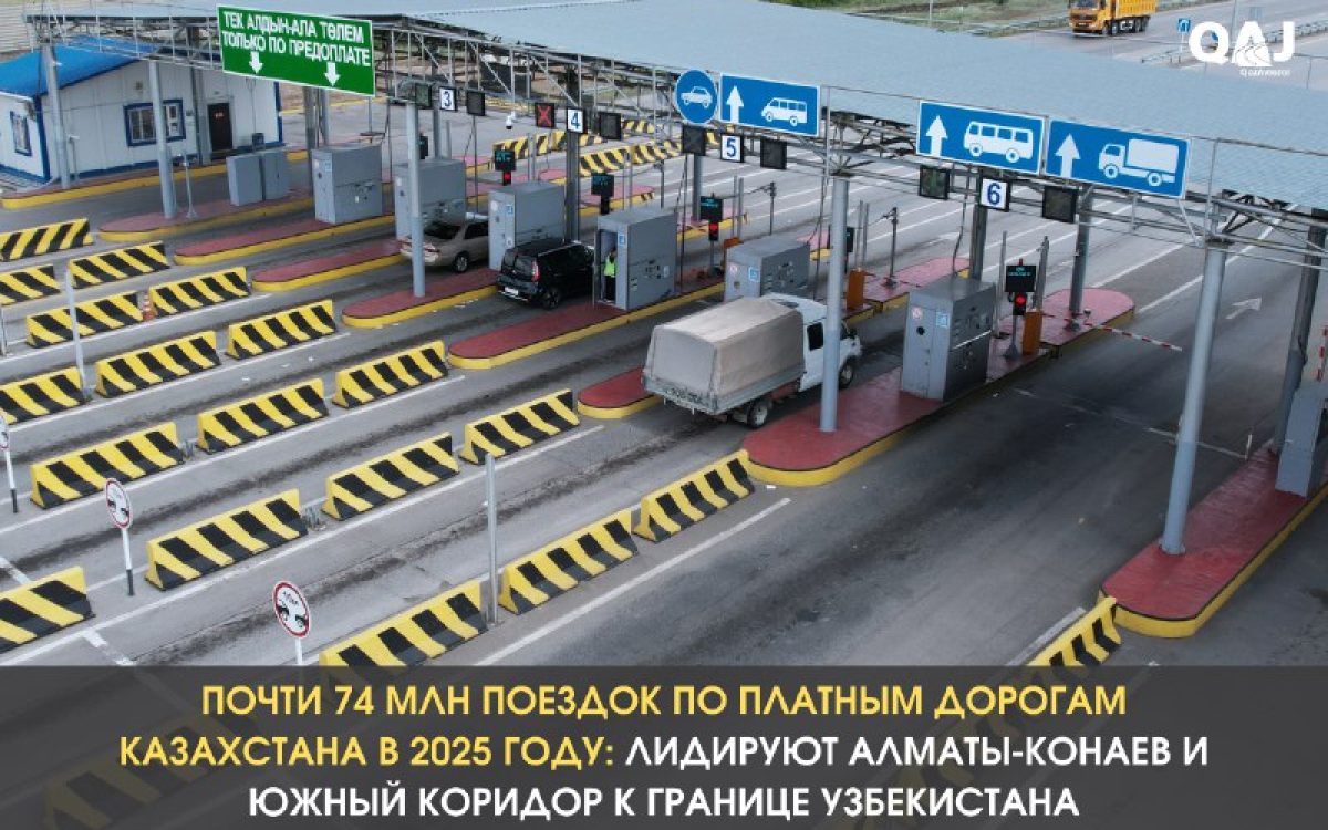 Сколько денег оставили водители на платных трассах Костанайской области