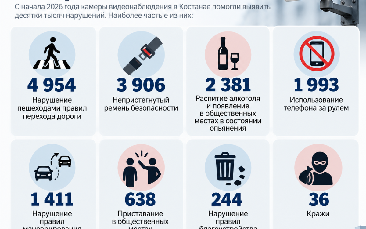 Более 31 тысячи нарушений выявлено с начала года благодаря уличным камерам